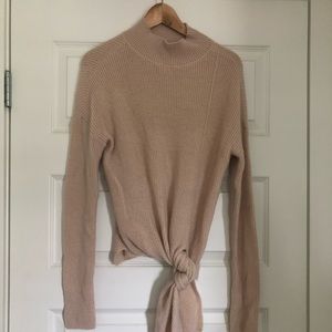 Halogen tie sweater.